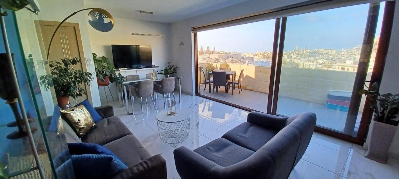 The View Penthouse Daire Cospicua Dış mekan fotoğraf